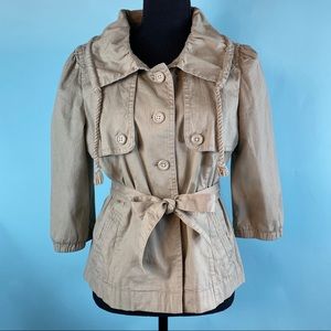 Adorable Ann Taylor Loft Jacket Sz Small khaki Tan